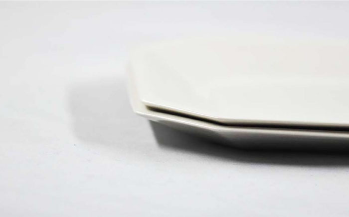 【波佐見焼】h+ 八角皿 プレート L 2枚セット【堀江陶器】 [JD160]