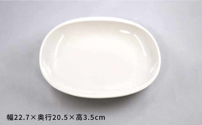 【波佐見焼】h＋FIN プレート アイボリー 2枚セット【堀江陶器】 [JD174]