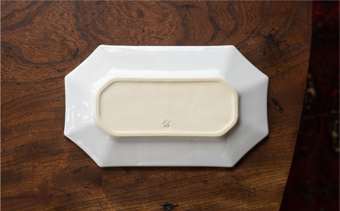 【波佐見焼】オクトゴナル 長皿 プレート 白ツヤ釉 2枚セット【イロドリ】 [KE11]