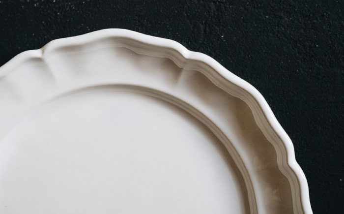 【波佐見焼】花リム プレート 2枚セット【イロドリ】 [KE14]