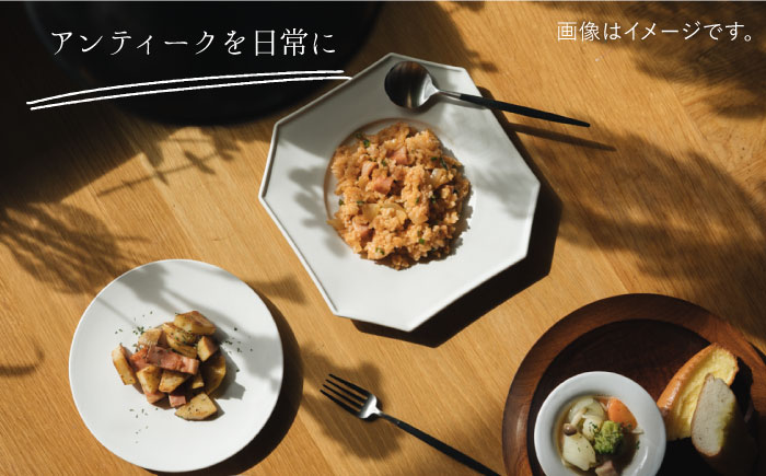 【波佐見焼】オクトゴナル皿 角皿 プレート 白マット釉 2枚セット【イロドリ】 [KE27]