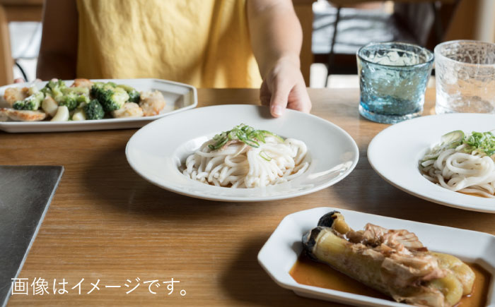 【波佐見焼】ハット深皿 ミルク色 2枚セット 食器 皿【イロドリ】 [KE45]