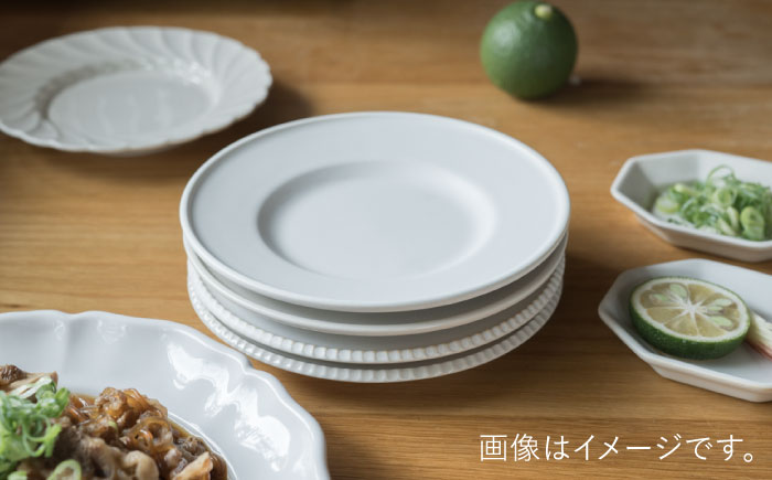 【波佐見焼】デルフト 白マット釉 2枚セット 食器 皿【イロドリ】 [KE48]