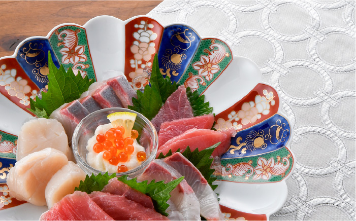 【波佐見焼】見込菊花紋 8号皿 24cm プレート 【石丸陶芸】 [LB75]