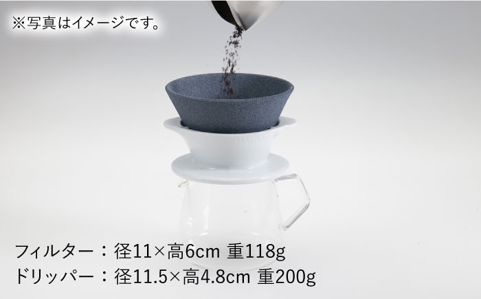 【波佐見焼】ハサミフィルター コーヒーフィルター （ホワイト）【マックリカフェ】 [LC18]