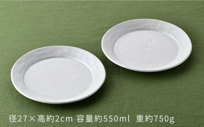 【波佐見焼】波佐見塗 銀の プレート 【野下上絵】 [LE06]