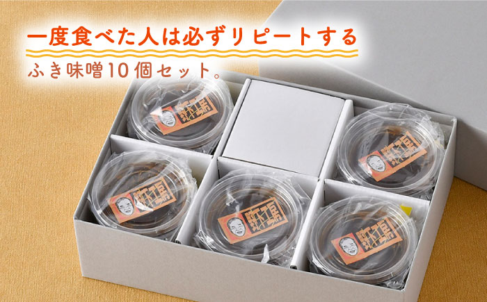 【春限定！ご飯のお供 万能調味料】国産 ふき味噌 10個セット【野下上絵】 [LE09]