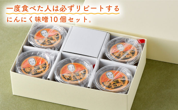 【全12回定期便】にんにく味噌 10個セット 国産【万能調味料】【野下上絵】 [LE20]