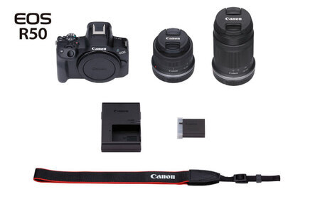 Canon EOS R50 ダブルズームキット ブラック ミラーレスカメラ 一眼 【長崎キヤノン】[MA25]
