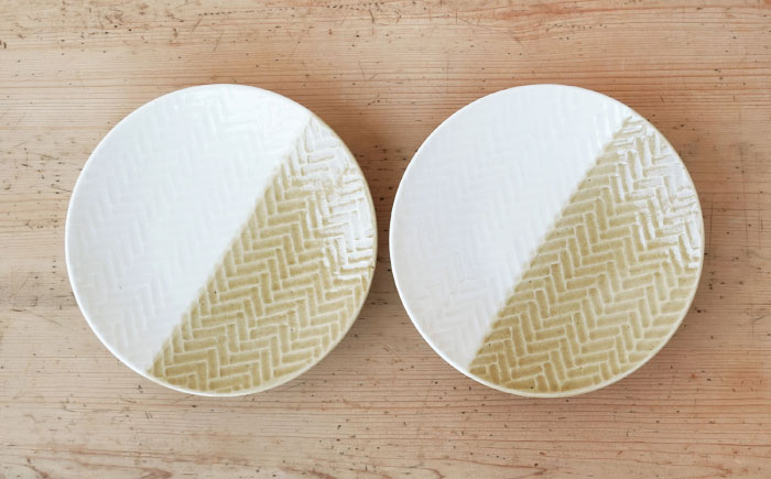 【波佐見焼】AMIME 5寸皿 2点セット【studio wani】 [MB70]