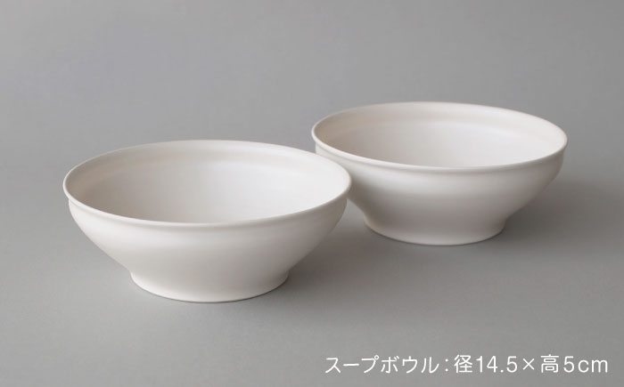 【波佐見焼】KINU スープボウル 2点セット（艶なし）【studio wani】 [MB92]