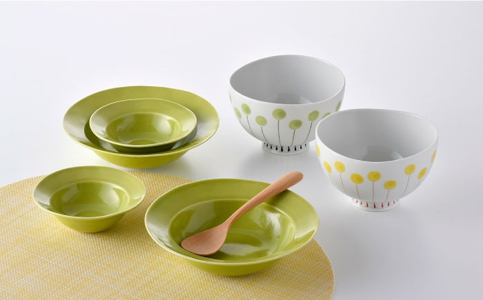 NB 104【波佐見焼】大人気の波佐見焼 どんぶり ボウル 含む オリジナルセットアップ商品【トーエー/堀江陶器】 [NB104]