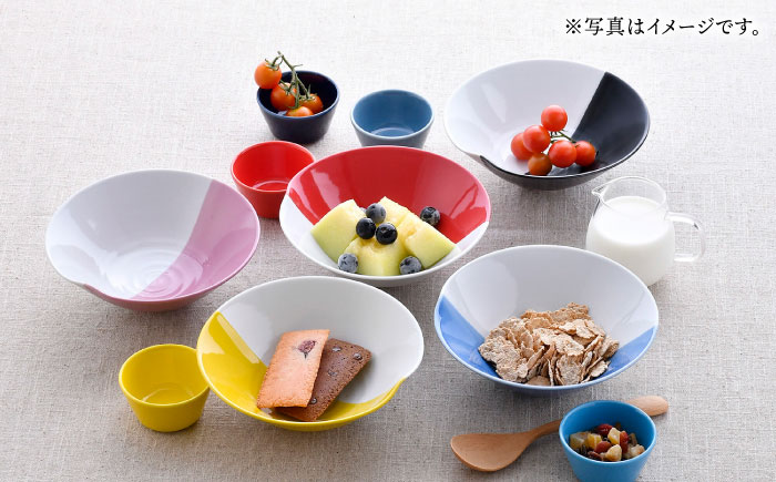 【波佐見焼】マルチボウル ハーフカラー カラフル 10点セット【福田陶器店/natural69】 [NB140]