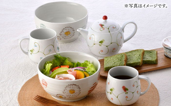 【波佐見焼】ティーセット・マルチボウル ナチュラル フェアリー 【大貴セラミックス/団陶器】 [NB141]