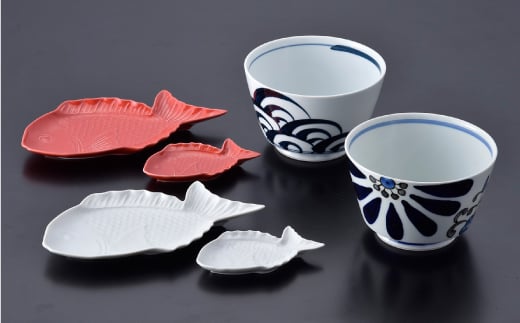 【波佐見焼】どんぶり 小皿 含む オリジナルセットアップ商品【陶もと/マルヒロ】 [NB52]