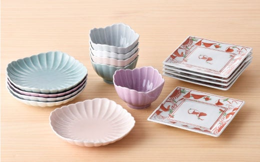 【波佐見焼】小鉢 角皿 小皿 含む オリジナルセットアップ商品【不二商店/トーエー】 [NB59]