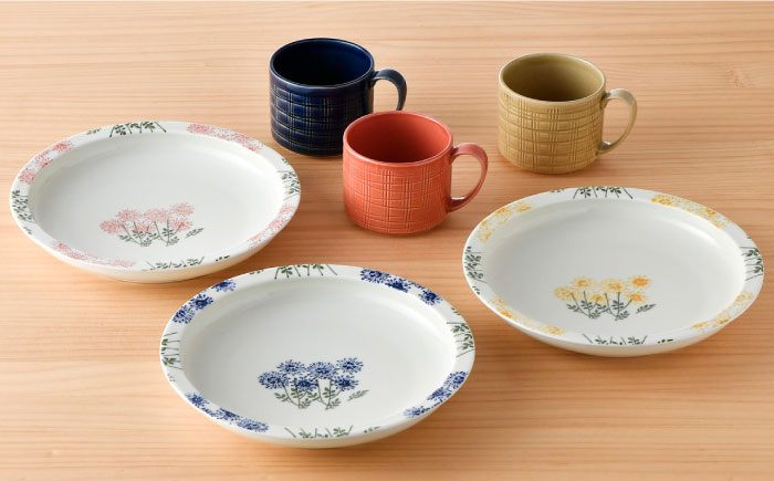 【波佐見焼】オリジナルセットアップ商品 パスタ皿 マグカップ【大貴セラミックス/トーエー】 [NB77]