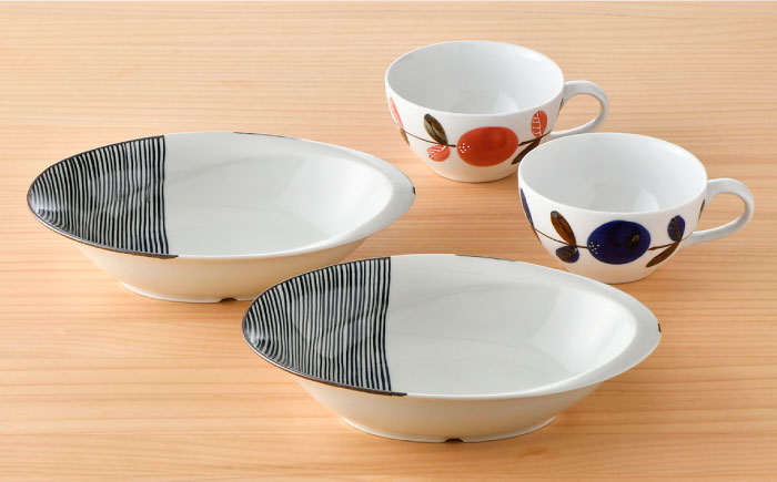 【波佐見焼】オリジナルセットアップ商品 ボウル スープカップ【陶もと/堀江陶器】 [NB85]