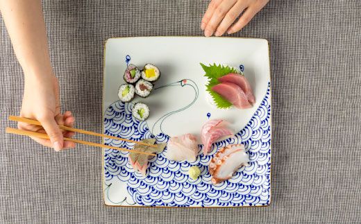 【波佐見焼】kotohogi 正角皿 大鶴 食器 皿 【西海陶器】 [OA107]