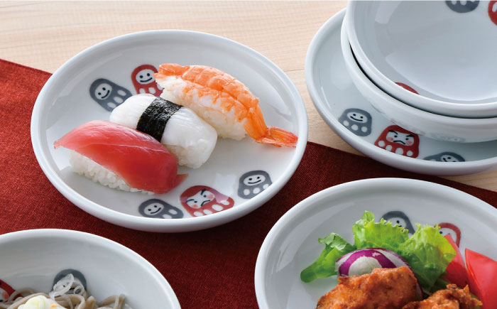 【波佐見焼】天だるま 取り鉢 小鉢 取り皿 小皿 3組セット【陶豊】 [OE13]