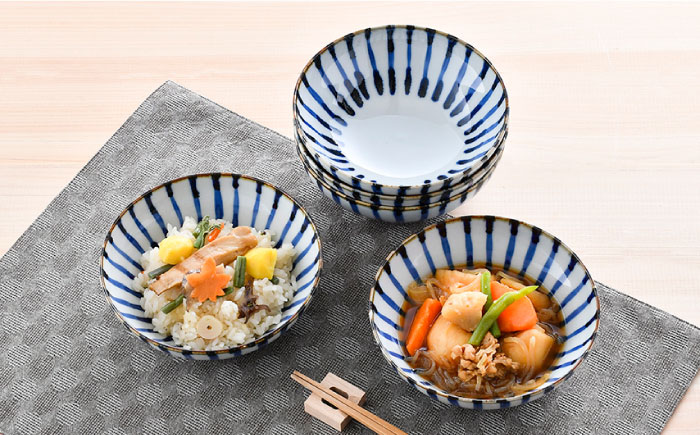 【波佐見焼】濃十草 小鉢 5枚セット【陶豊】 [OE23]