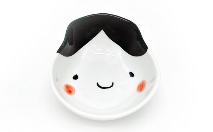 【波佐見焼】笑福シリーズ 小丼 ペア ボウル どんぶり【工房紫明】 [OF05]