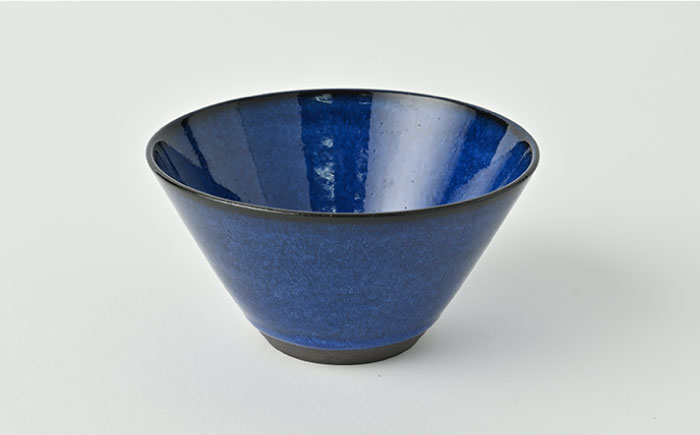 【波佐見焼】青流し 反鉢 （小） 瑠璃色 小鉢 5個セット【福田陶器店】 [PA253]