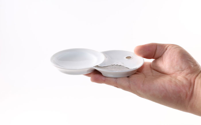 【波佐見焼】富士山 金＆銀 おめでたい ペア豆皿【福田陶器店】 [PA366]