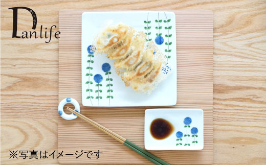 【波佐見焼】絵変り 正角皿・小皿・小付 (3柄組)【団陶器】 [PB41]