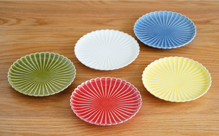 【波佐見焼】花しのぎ 新和皿揃 小皿 5枚【団陶器】 [PB61]