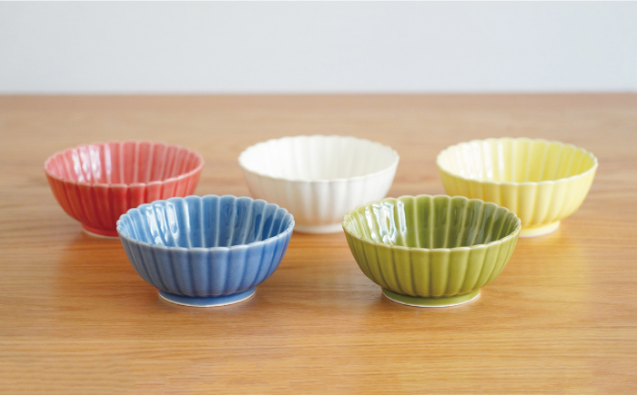 【波佐見焼】花しのぎ 新 小鉢 5色セット【団陶器】 [PB92]