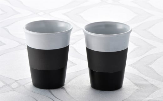 【波佐見焼】KAKE・WAKE ペア カップ 湯飲み 陶器 【利左エ門窯】 [QB37]