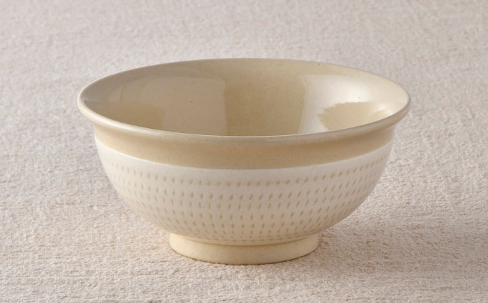 【波佐見焼】白刷毛飛び鉋 丼 茶碗 どんぶり 食器 【利左エ門窯】 [QB42]