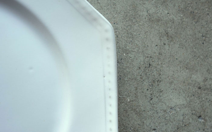 【波佐見焼】白釉 オクトゴナル 長皿 2枚セット【吉田健宗】 [RB17]