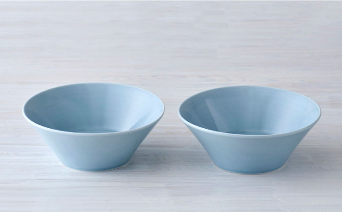 【波佐見焼】高台小鉢 ブルー 2個セット【舘山堂】 [RC33]