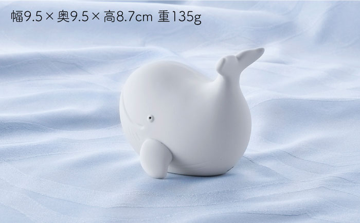 【波佐見焼】くじら （無釉・つや無し） インテリア 置物【アトリエやま】 [RE19]