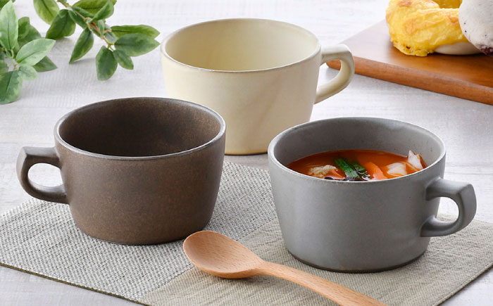 【波佐見焼】窯変 スープマグカップ マグカップ 3色セット【ROXY・HASAMI】 [SB156]