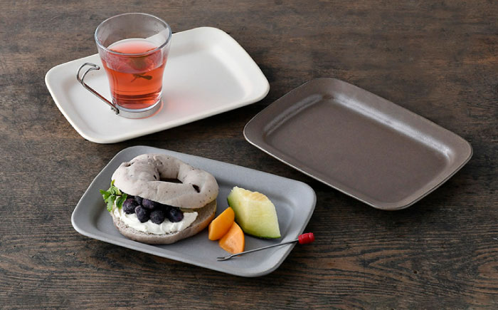 【波佐見焼】窯変 プレート 3色セット（ブラウン/ホワイト/もえぎ）【ROXY・HASAMI】 [SB159]