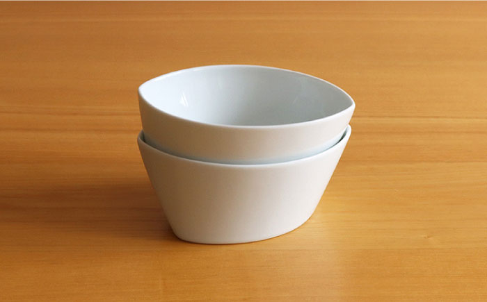 【白山陶器】【グッドデザイン賞受賞】リーヴズデザートカップ 小鉢 白磁 2枚セット【波佐見焼】[TA119]