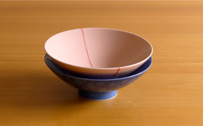 【白山陶器】やや大ぶりな浅めのお茶わん「平茶わん」 ペアセット 茶碗 【波佐見焼】[TA126]