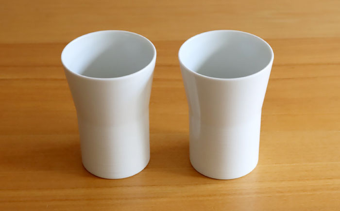 【白山陶器】【2人分の食器】ミストホワイト タンブラー2点セット [TA134]