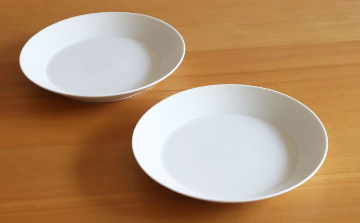【白山陶器】【グッドデザイン賞受賞】ミストホワイト プレート（M） 2枚セット [TA135]