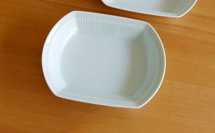 【白山陶器】【よしず彫】煮付鉢 青白釉 2枚セット [TA144]