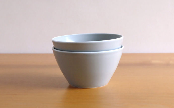 【白山陶器】【ビスタ】深鉢(小) グレイマット 2枚セット【波佐見焼】 [TA174]