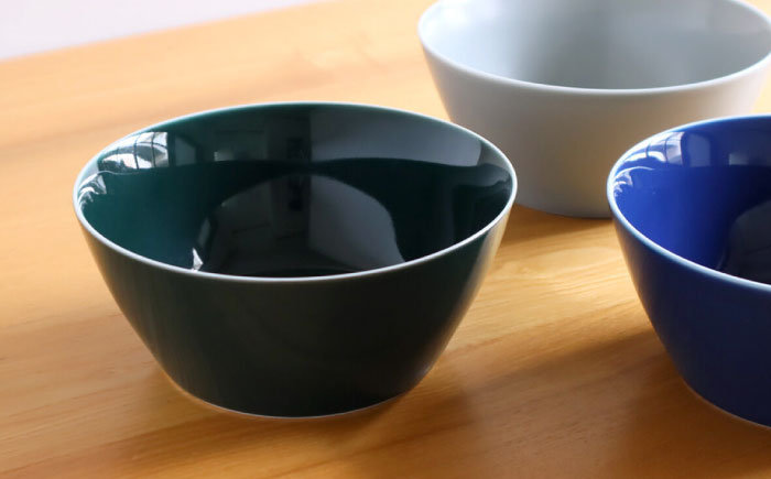 【白山陶器】【ビスタ】深鉢(大) 深緑【波佐見焼】 [TA184]