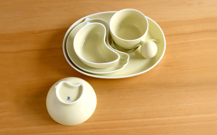 【白山陶器】【PiPi】お子様用食器 イエロー 5点セット【波佐見焼】 [TA197]