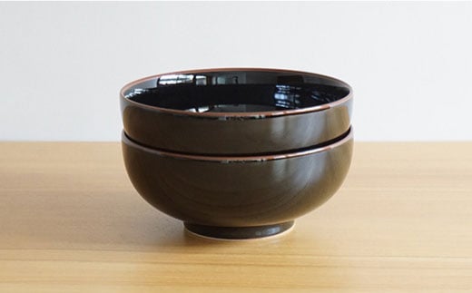 【白山陶器】【2人分の食器】丼とレンゲ4ピースセット 天目 どんぶり  食器 皿 【波佐見焼】 [TA65]