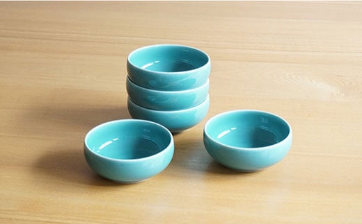 【白山陶器】ひめとんすい 5ピースセット 青磁 食器 小鉢 【波佐見焼】 [TA70]