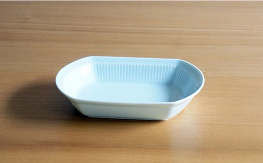 【白山陶器】【美しいレリーフ模様】よしず彫 煮付鉢 5ピース 青白釉 食器 小鉢 【波佐見焼】 [TA78]