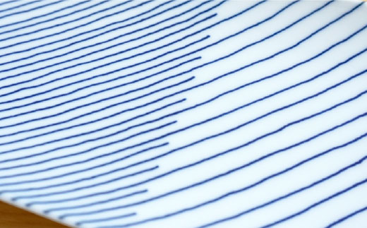 【白山陶器】【重ね縞】長焼皿 5枚セット 角皿 長皿 【波佐見焼】 [TA95]